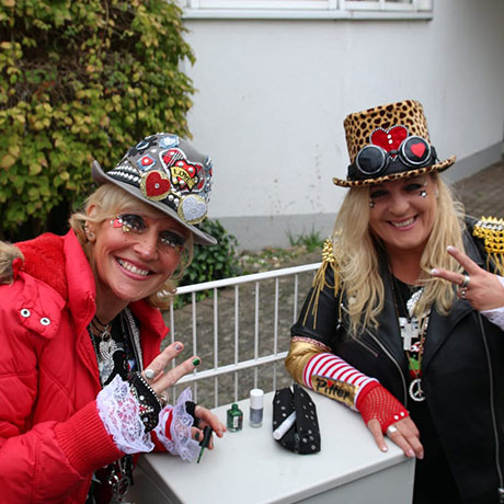 Auch wir brauchen mal eine Pause zwischen den Auftritten